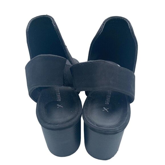 Denver Hayes Womens Black Slingback 3” Heeled Sandal Size 9 - Picture 4 of 9
